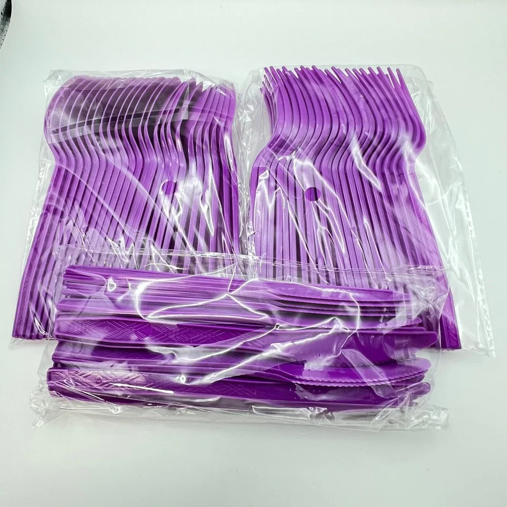HIPVVILD Butterfly Theme Party Supplies Set Purple Floral Plates Cups Napkins